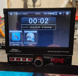 Radio Pantalla 7" extraíble CMDPLAY Bluetooth MP5