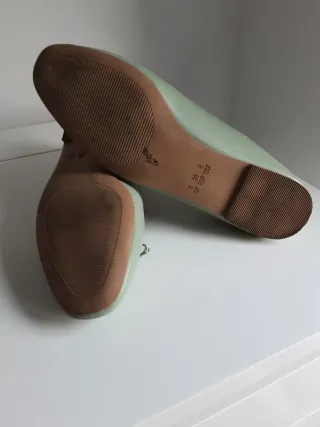 Bailarinas verde menta, talla 39