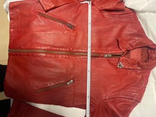 Chaqueta de cuero Guess Roja