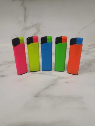 Lote 5 mecheros colores