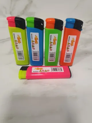 Lote 5 mecheros colores