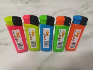 Lote 5 mecheros colores