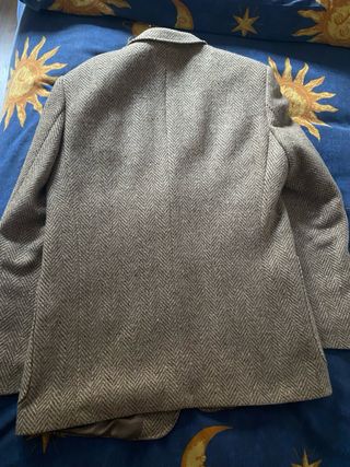 Americana Beige Espiga Hombre