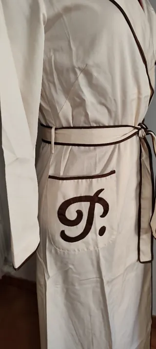 Bata seda vintage hecha a mano