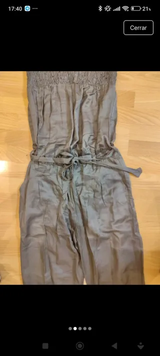 Mono de verano mujer gris