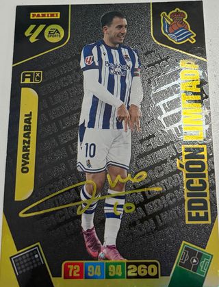 Cromo Oyarzabal con firma Edición Limitada Panini