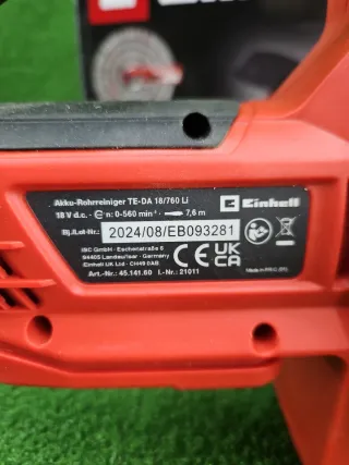 Limpiador Tuberías Einhell TE-DA 18/7