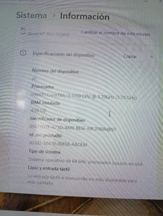 Torre HP 280 G2 MT Negra
