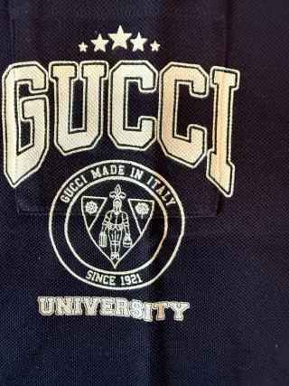 Polo Gucci Azul y Blanco
