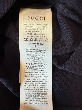 Polo Gucci Azul y Blanco