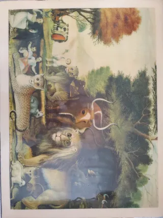 Mesa de centro con sugestivo diseño de animales