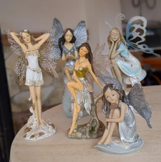Collezione di 5 figure di fate