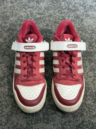Zapatillas Adidas Forum Low Rojas y Blancas