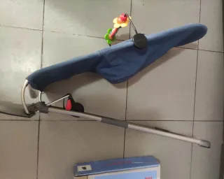 Hamaca BabyBjörn Bliss Azul + juguete ojos