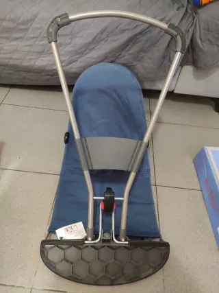 Hamaca BabyBjörn Bliss Azul + juguete ojos