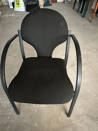 Pack 4 Sillas Oficina Negras