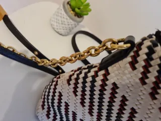 Bolso bandolera tejido multicolor