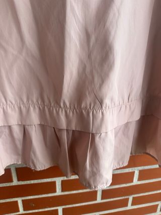 Cazadora Zara entretiempo rosa con capucha