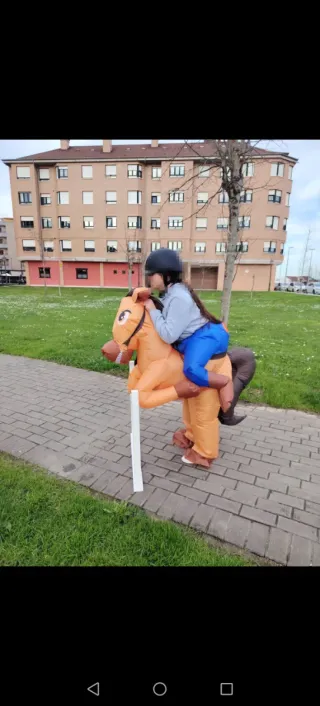 Disfraz caballo inflable adulto