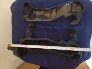 Figura perro salchicha antiguo hierro fundido