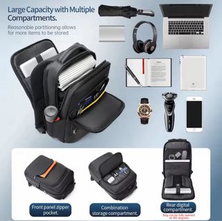 Mochila para portátil negra