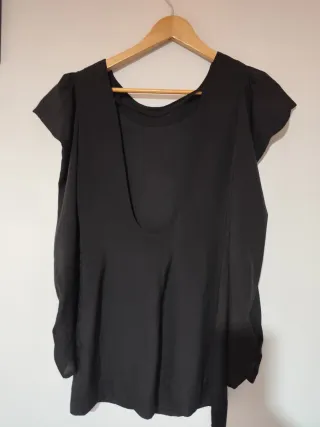 Vestido Zara Negro Espalda Abierta