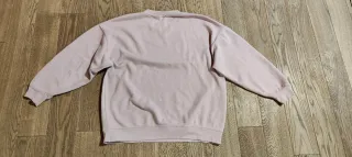 Felpa girocollo "over size" rosa antico ZARA