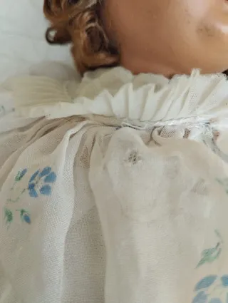 Bambola anni '50 parlante in vinile occhi mobili