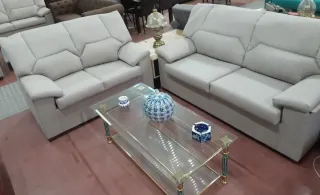 Sofá 2 y 3 plazas Arena, Gris, Gris Perla.