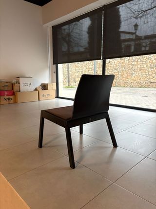 Sillas de estudio madera y tela