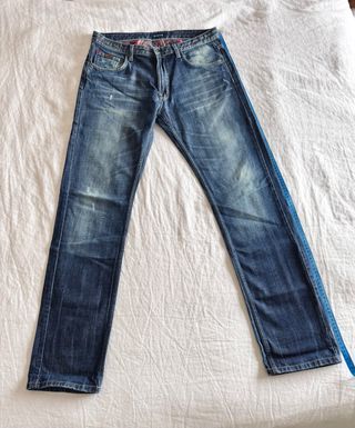 Massimo Dutti Jeans Hombre Talla 34 Azul