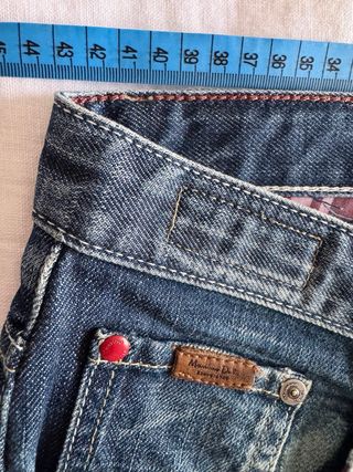 Massimo Dutti Jeans Hombre Talla 34 Azul