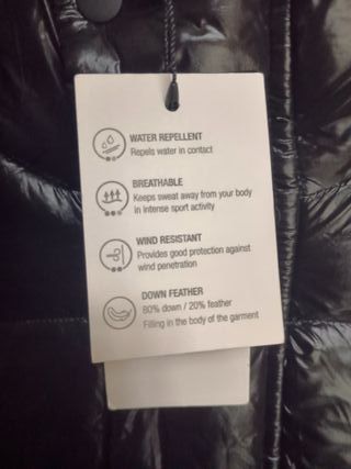 Plumífero largo Zara brillo Talla M grande