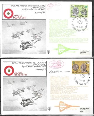 Sobres Italia 1981 Concorde