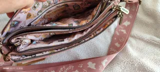 Bolso juvenil Sweet candy rosa estampado