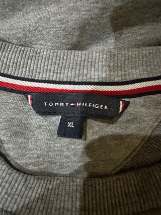 Sudadera Tommy Hilfiger Gris Bordado XL