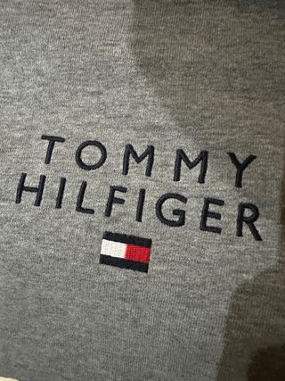 Sudadera Tommy Hilfiger Gris Bordado XL