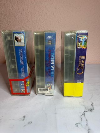 Lote Películas VHS Doble Sin Abrir