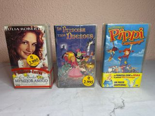 Lote Películas VHS Doble Sin Abrir