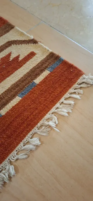 Alfombra Kilim Algodón y Lana