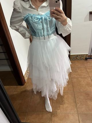 Disfraz Corsé Flores Mariposas.