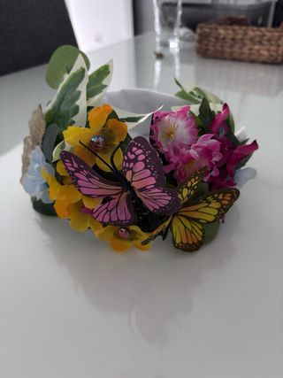 Disfraz Corsé Flores Mariposas.