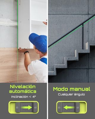 Nivel Láser LasGoo LG-4D 16 Haz Verde 4x360°