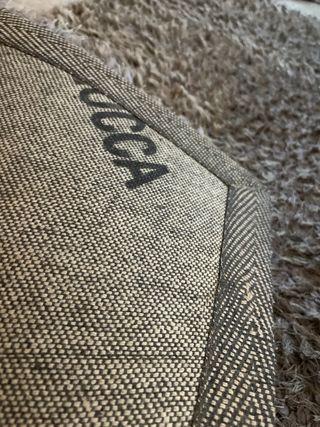 Alfombra de pelo largo gris