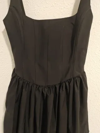 Vestido Corsé Zara Negro Talla S