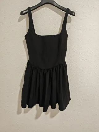 Vestido Corsé Zara Negro Talla S