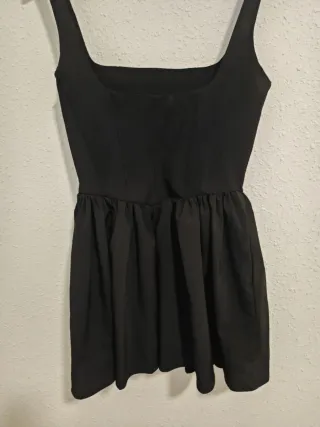 Vestido Corsé Zara Negro Talla S