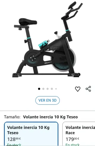 Cecotec Bicicleta Estática Indoor DrumFit