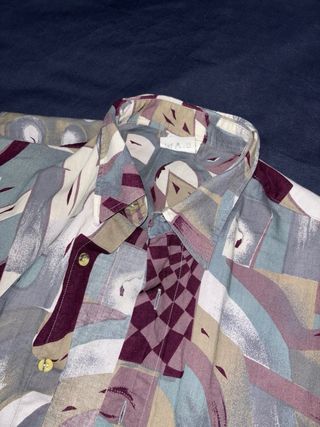 Camisa estampada manga corta