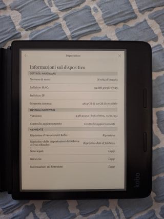 Kobo Sage, Cover, Stylus 2, Ottimo Stato